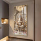 Jai Ganesh Deva Glass Finish Vertical Wall Art