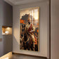 Victorious Chhatrapati Shivaji Maharaj Glass Finish Vertical Wall Art
