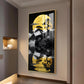 Twilight Tree Serenity Glass Finish Vertical Wall Art