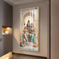 Shiva Parivar Glass Finish Vertical Wall Art