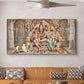 Shiv Parivar Glass Finish Horizontal Wall Art