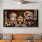 Lord Jagannath, Balabhadra, & Subhadra Glass Finish Horizontal Wall Art