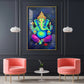 Lord Vinayak Glass Finish Vertical Wall Art