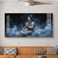 Lord Shiva In A Deep Meditative State Glass Finish Horizontal Wall Art