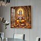 Lord Shri Ram Glass Finish Square Wall Art