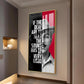 Bhagat Singh Glass Finish Vertical Wall Art
