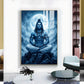 Divine Shiv Ji Glass Finish Vertical Wall Art