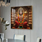Pavan Putra Hanuman Ji Glass Finish Square Wall Art