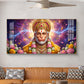 Hanuman Ji Glass Finish Horizontal Wall Art