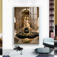 Hindu God Shiva Lingam Glass Finish Vertical Wall Art