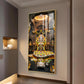Divine Mallikarjuna Jyotirlinga Glass Finish Vertical Wall Art