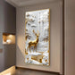 Deerlighted Forest Glass Finish Vertical Wall Art