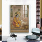 Krishna Sudama Glass Finish Vertical Wall Art