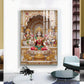 Religious Maa Laxmi Glass Finish Vertical Wall Art
