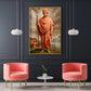 Hindu Monk Swami Vivekananda Glass Finish Vertical Wall Art