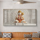 Lord Hanuman Glass Finish Horizontal Wall Art